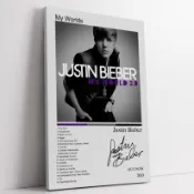 小賈斯汀 Justin Bieber My World 2.0｜質調海報 立體掛畫 無框畫｜居家裝飾 牆面佈置 質感禮物