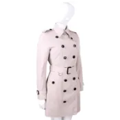 星級小舖 BURBERRY GABARDINE 可拆式羊毛背心內裡風衣外套(粉裸色)