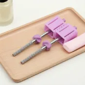 3/32吋柄徑碳化鎢美甲鑽頭 - 專業級圓頂平滑設計、無異味,適用於凝膠、壓克力及自然指甲 - 腳部及手部護理適用