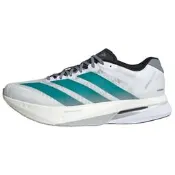 JR4791 adidas Adizero Boston 13 時尚舒適 低幫 休閒馬拉松競速跑步鞋 男女同款 白青