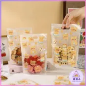 台灣現貨🎀手提夾鏈袋 自立袋 手提包裝袋 夾鏈袋 點心袋 餅乾袋 牛軋糖袋 糖果袋 雪花酥包裝袋 點心烘焙包裝 防潮