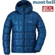台北山水戶外用品專門店 Mont-Bell Plasma 1000 Alpine Down Parka 男款1000FP連帽羽絨外套 1101528 PUID 純靛藍