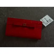 展示 KATE SPADE♠️  紅色漆皮 對扣 薄長夾