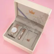 OLEVS 手錶女錶生日禮物情侶手錶情人節石英錶防水自動日期指針式簡約時尚送禮贈禮品女朋友女生女性高檔【禮盒套裝】【亞德機械五金家居】