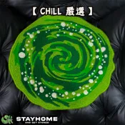 【𝐂𝐡𝐢𝐥𝐥 嚴選】傳送門造型地毯 Rick & Morty Portal Rug