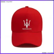 Maserati F1帽子 瑪莎拉蒂車標LOGO帽 廣告帽子 廣告活動禮品帽 旅行帽子 車迷鴨舌帽 戶外遮陽帽 棒球帽