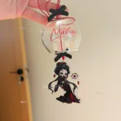 【玻璃風鈴】 玻璃風鈴 風鈴吊飾 DIY風鈴 第五人格同人風鈴 ins透明玻璃風鈴 透明玻璃風鈴 塗鴉風鈴 臥室裝飾風鈴