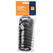 特力屋 實木窗簾桿木環 黑色 10入