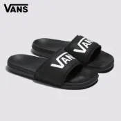 Vans La Costa Slide-On 黑底 Logo 圖案拖鞋 休閒鞋