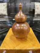 非凡二手家具 【全館自取價】肖楠木葫蘆造型牙籤瓶A121*藝品*擺飾品*收藏品*雕刻品