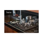 (店+)【Tiamo】TIAMO長方款長條款吧檯專用墊 瀝水墊 咖啡吧檯墊 防滑墊 塑膠墊 防水墊 隔熱墊 吧台墊 咖啡墊 橡膠墊
