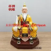 大型純銅三清神像三清祖師鑄銅雕塑太上老君太乙真 銅佛像廠家