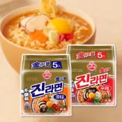 (店+)【不倒翁】韓國 不倒翁 OTTOGI 金拉麵 120g x 5入 原味 / 辣味