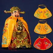 【小新宗教】財神爺披風佛像神像菩薩斗篷刺繡雙龍衣服服裝文武財神披袍披肩