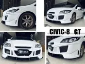 小亞車燈改裝＊全新 HONDA K12 CIVIC8 八代 GT樣式 前保桿 GT 前保 前包 素材
