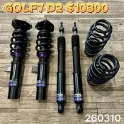 【品太】(保固四個月) VW GOLF7 七代 1.2 D2 高低軟硬可調避震器 極新品 整新品