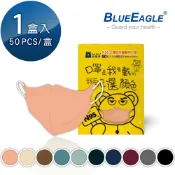 愛挖寶生活工坊 藍鷹牌 N95 立體型兒童醫療口罩 UV系列 50片/盒 NP-3DSMW-T50