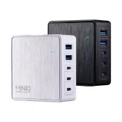 【MINIQ】95W氮化鎵GaN 5 port 五合一智慧型PD/QC/TYPE-C 超快速USB延長線充電器(五孔2A3C)