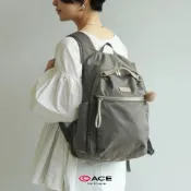 ACE BAGS & LUGGAGE M號 PJ-15 輕量大容量可擴充淑女休閒包後背包(多色可選 17374)