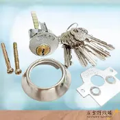 【鎖心】鳥牌BIRD 電鎖專用鎖心 原廠鑰匙6支 鎖頭 鎖芯 輔助鎖 自動鐵門鎖 大樓專用防盜鎖 鐵門鎖 機械鎖