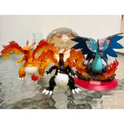 噴火龍三型態合賣！色違噴火龍、極巨化噴火龍、黑噴火龍！三型態一次擁有！Pokemon 寶可夢 皮卡丘 超夢 夢幻