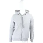 Emporio Armani 字母鷹標印花灰色連帽外套 運動衫(男女可穿/刷毛襯裡)