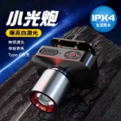 鉅玉經典｜38W白激光調焦充電式頭燈 HK-K1068 照射800米 Type-C快充 IPX4防水 僅95g 登山露營