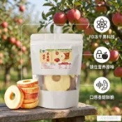 新品上市 零食🎀【蘋果圈圈】紅富士幹蘋果脆蘋果圈圈網紅解饞酥脆健康即食水果乾