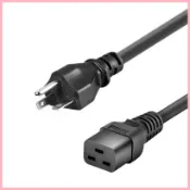 ♞ 快速出貨 NEMA 6-20P to C19 3X12AWG SJT (20A 250V) 美標大功率電源線