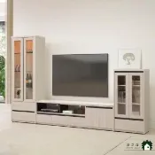 【FOREST HOME 居之森家居館】艾莉雅11尺岩板L型電視櫃(電視櫃 收納櫃 專人組裝)