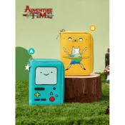 【阿柴選物店】現貨免運 正版授權 探險活寶Adventure Time 卡通圖案造型皮革零錢包 短夾 錢包 老皮BMO