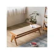 (店+)日式椅子 原木椅 休閒椅 小空間椅子 設計感家具 長凳藤編實木昌迪加爾椅中古日式設計師復古家用民宿換