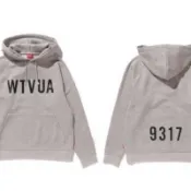 WTAPS 17AW WTVUA  DESIGN HOODED 9317 帽踢 帽T 灰色