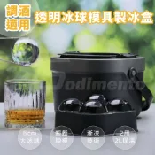 涉谷數位 Godimento居家威士忌冰球製冰盒｜超大透明冰塊模具｜圓形冰球模具 酒吧風 冰塊盒 巨型冰球