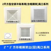 【台灣工廠現貨】2尺ABS冷氣出風口系列 2'*2'輕鋼架專用 方形擴散出風口 內格柵出風口 抽取濾網回風口 出風口面板