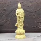 【八方開運】大勢至菩薩黃楊木 西方三聖(居家觀音菩薩佛像 觀世音菩薩 阿彌陀佛 大勢至菩薩)