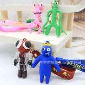 【KS MEI】彩虹朋友怪物鑰匙扣屌德斯roblox藍色口水怪公仔鑰匙圈紅蟻人吊飾