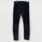 【DOKODEMO】Levi's 510 黑色牛仔褲，拉鍊門襟，靛藍色，尺寸 W32（古著）