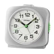 大高雄鐘錶城 seiko SK037 精工鐘 (QHE194S) 靜音貪睡方形鬧鐘(藍色)/ 9.4X9.5cm ｜樂天領券現折★全館特惠中★指定刷卡回饋10%