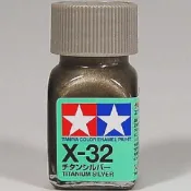 【現貨】田宮 TAMIYA 模型 耗材 油性漆 X-32 金屬鈦銀色 亮光