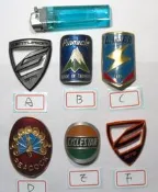  自行車補修用頭管標立體鋁牌頭管標頭管貼紙lasser鋼管車centurion-露/2蝦