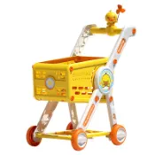 🔹台灣現貨🔹發票【家家酒玩具】兒童大號55公分購物車玩具手推車購物車辦家家酒雙層收納可調節超市購物車