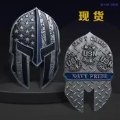 美國軍事幣 海軍軍官帽子紀念幣 軍人紀念章 挑戰幣古幣 （滿300出貨）