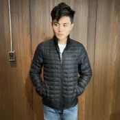 美國百分百【全新真品】The North Face 立領羽絨外套 TNF 防風夾克 北臉 黑色 S號 BO73