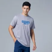 【JEEP】男裝 簡約圖騰LOGO短袖T恤(灰色)