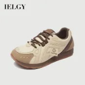 IELGY 2025 女款運動鞋爸爸運動鞋厚底秋季休閒鞋增高