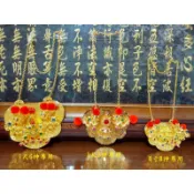 【靜福緣】精品白鐵製『金牌』 8寸8 、1尺3、1尺6、2尺2神尊配戴 各式神明法器