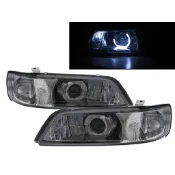 卡嗶車燈 適用 NISSAN 日產 Cefiro A32 1995-1998  光導LED天使眼光圈魚眼 大燈
