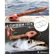顫Shiver 排汗王 X-MAX 天亞綁餌鋼絲100cm-2入 釣魚 天亞鋼絲 綁肉 纏餌 白帶魚 天牙