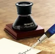 【上品名筆工藝坊】美國 Levenger- 福鼎鳥鴉黑 Raven Black 鋼筆墨水 50ml